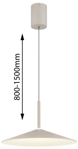 Globo 15635SA - LAMPONE LED függeszték kábelen LED/18W/230V 4000K krémszínű