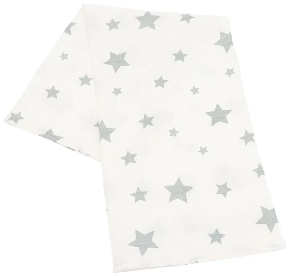 Pamut tetra fürdőlepedő New Baby Softy 90 x 110 cm 2 db szürke fehér