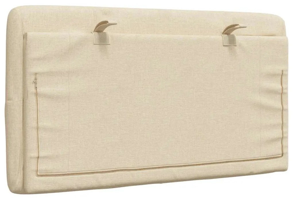 krémszínű szövet fejtámla párna 80 cm