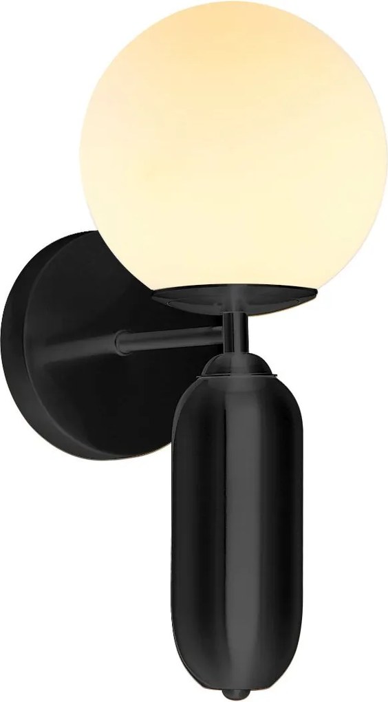 Italux modern fali lámpa aldeva fehér fekete itxwl-02340-1-bk