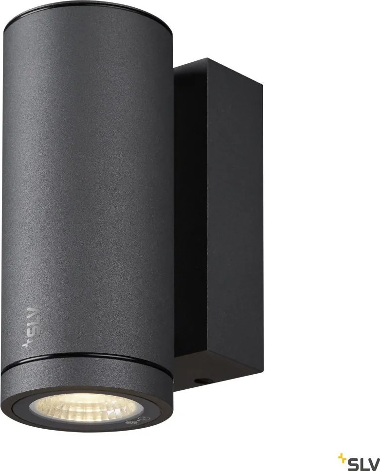 SLV 1003422 ENOLA ROUND Modern Kültéri Fali Lámpa Antracit, Átlátszó LED IP65