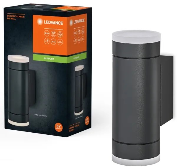 Ledvance - Kültéri fali lámpa IVE 2xGU10/35W/230V IP65