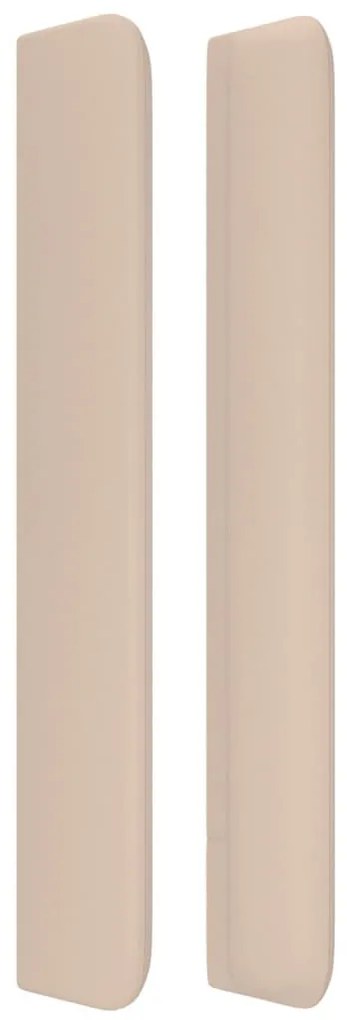 cappuccino műbőr fejtámla szárnyakkal 103x16x118/128 cm