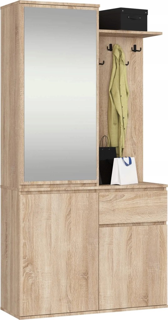 Előszoba Szett Entro Pk Sonoma Tölgy Akd