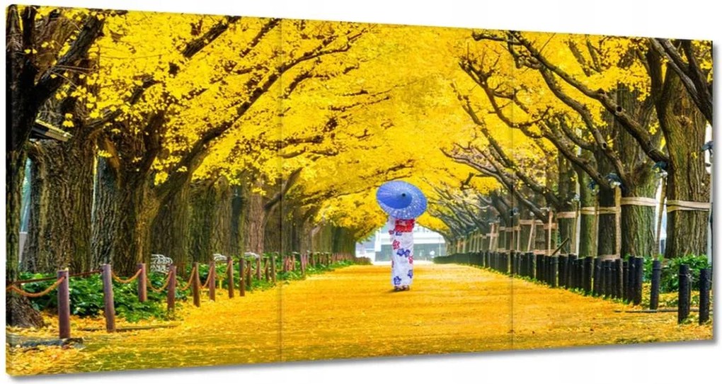Vászonkép 180x90 Japán kimonó Ősz