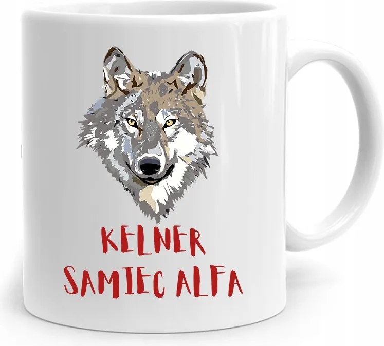 Pincérnek Ajándék Bögre Pincér Hím Alfa nyomott mintával