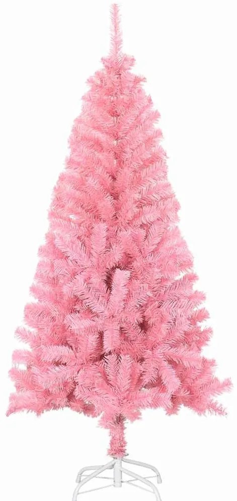 Karácsonyfa 150 LED-del állvánnyal Rózsaszín 120 cm PVC