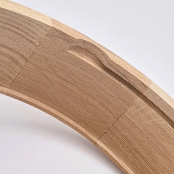 Fürdőszobai mennyezeti lámpa OAK 3xE27/15W/230V tölgy, átm. 37 cm IP54