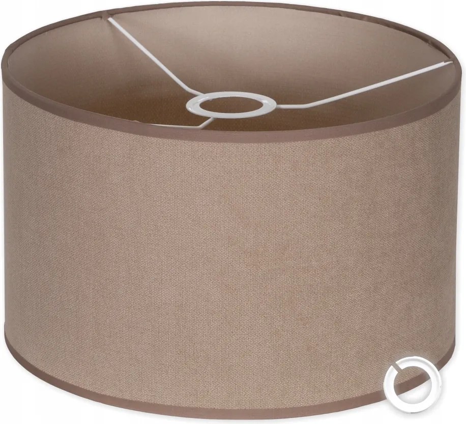 Lámpaernyő bézs univerzális kerek divatos henger lámpabúra E27 E14 30 x 20 cm Soft