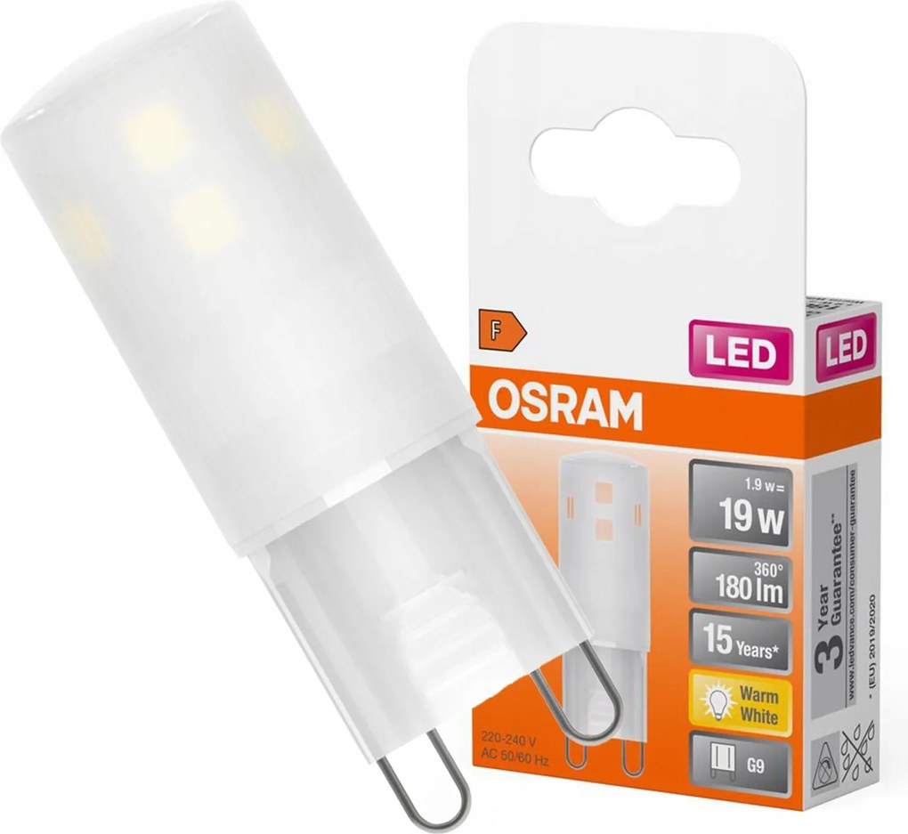 Led izzó Kapszula G9 1.9W 19W 180lm 2700K Meleg 300° Led Pin Osram