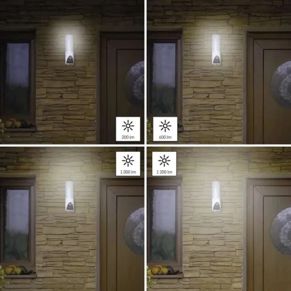 LED Intelligens kültéri kamera lámpával GoSmart LED/12W/230V IP65 Wi-Fi Tuya fehér