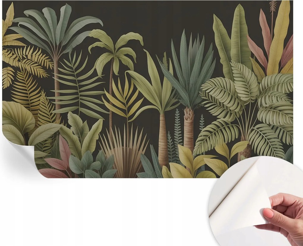 Matt öntapadós fotótapéta Falra Trópusi dzsungel 416x254 cm