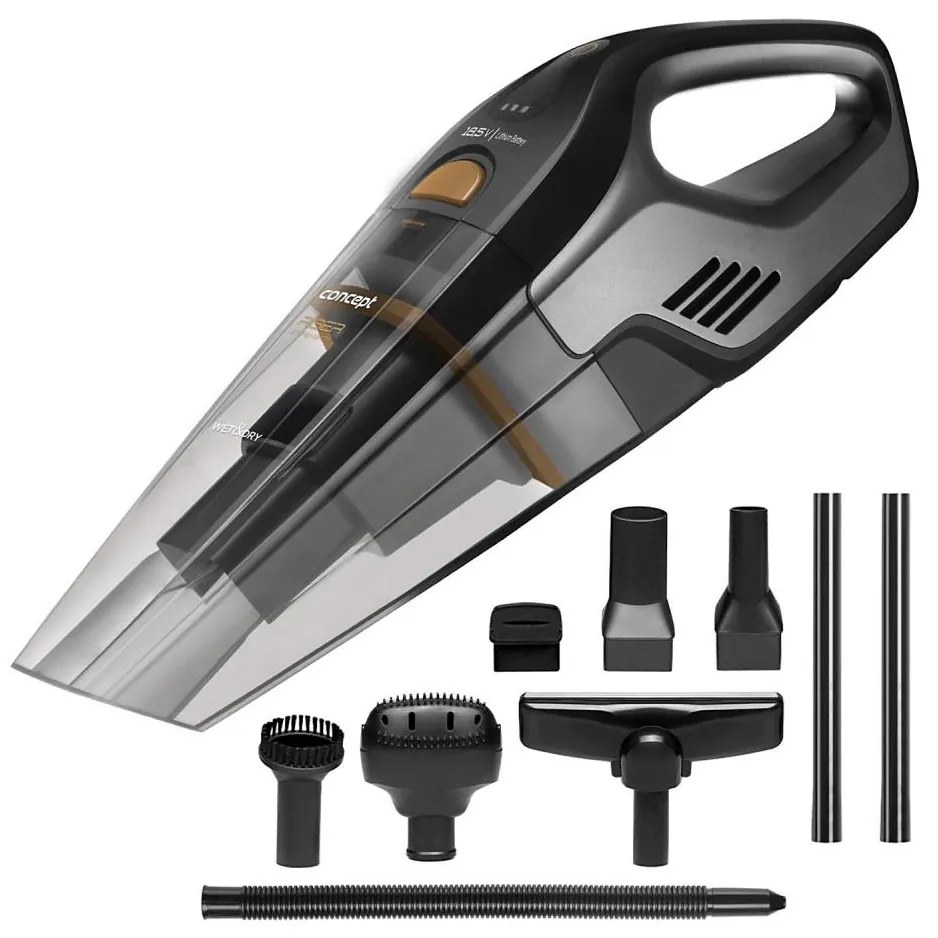 Concept VP4353 kézi porszívó WET & DRY RISER EXT 110W/18,5V 2200 mAh fekete