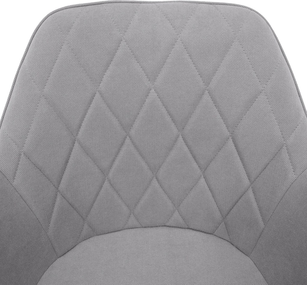 Irodai szék, szürke szövet/fehér, SANTY