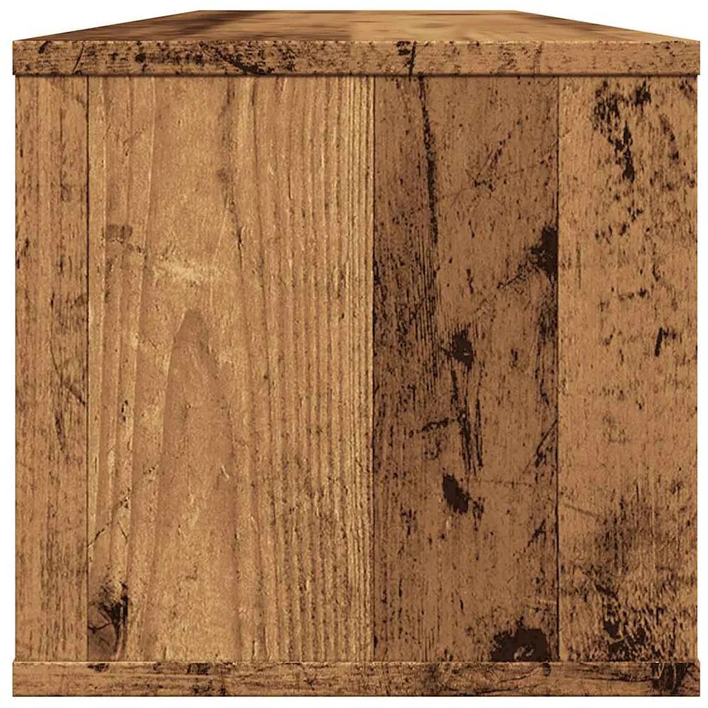 antik fa színű szerelt fa faliszekrény 101x30x29 cm