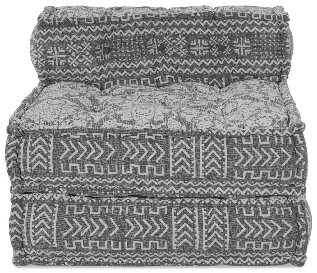 Modularis Pouf Szürke 70x70x54 Textil