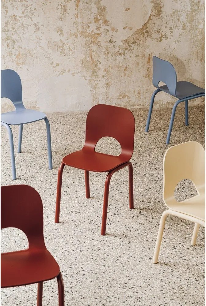 Piros étkezőszék Atto – noo.ma