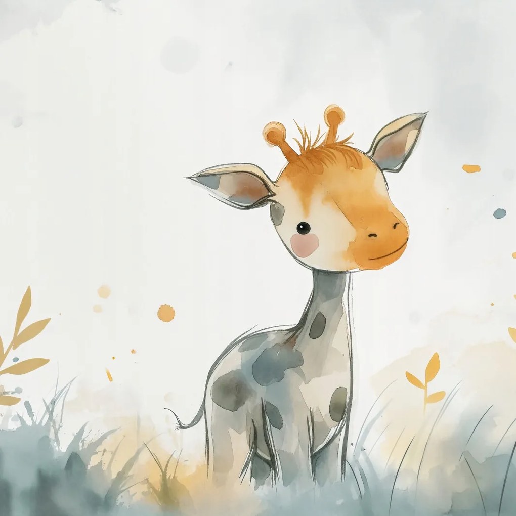 Poszter 80x80cm Kis zsiráf