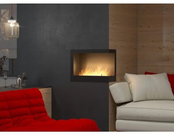 InFire - Sarok BIO kandalló 45x60 cm 3kW fekete