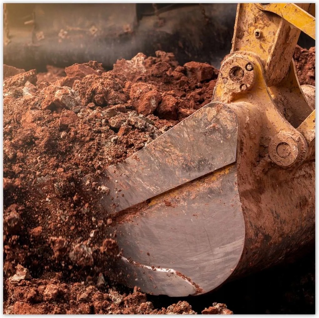 Poszterek 100x100 Talajásó kotrógép