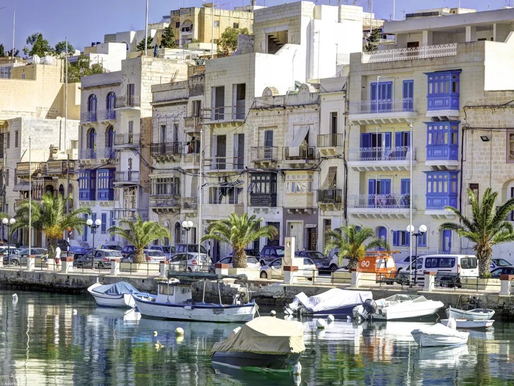 Poszter 40x30cm Marina in Senglea, Assaf Frank