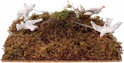 Mozgatható betlehem figura '4 repülő madár' 220V 12-19cm magas figurákhoz