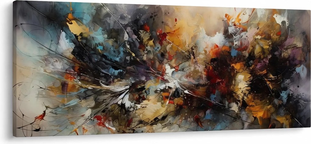 Kép - Absztrakt grafika (120x50 cm)