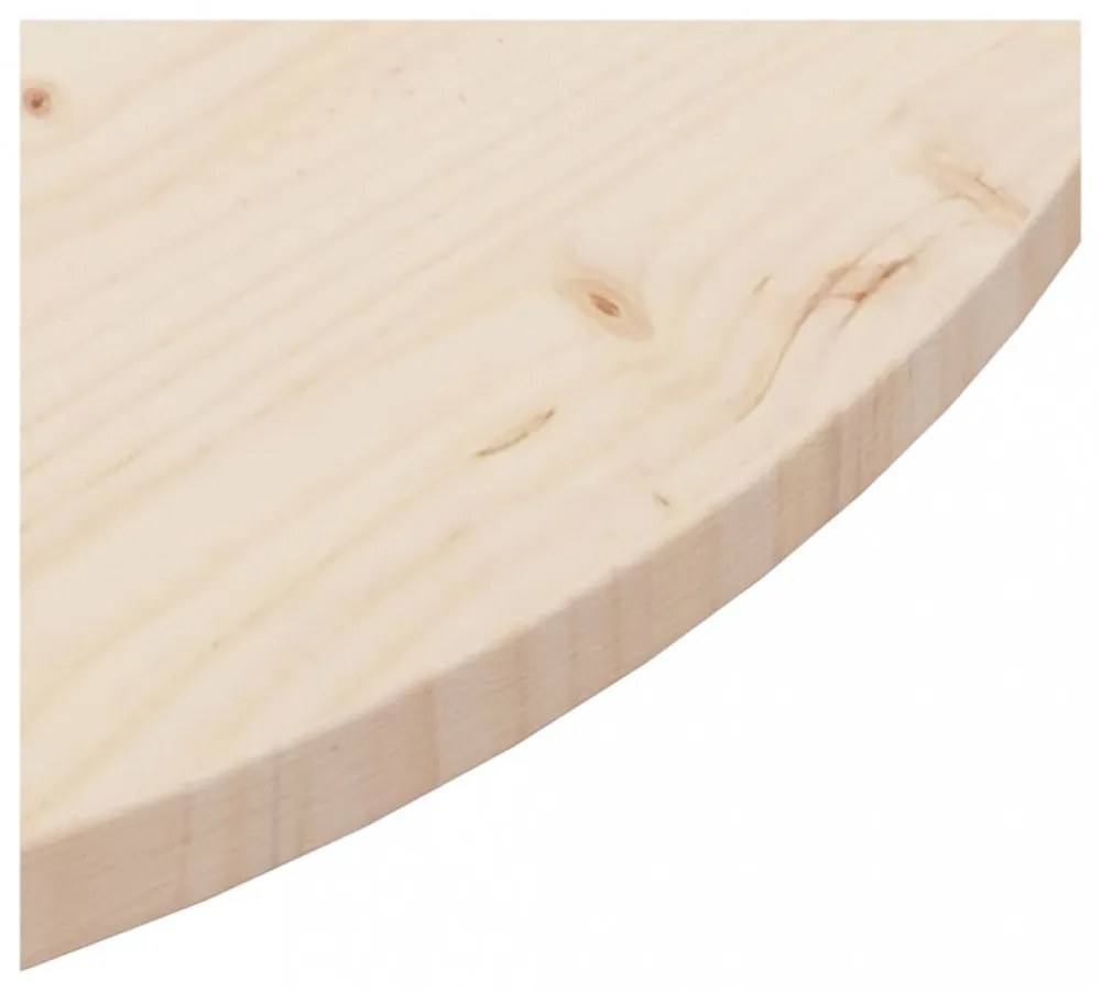 tömör fenyőfa asztallap Ø90 x 2,5 cm