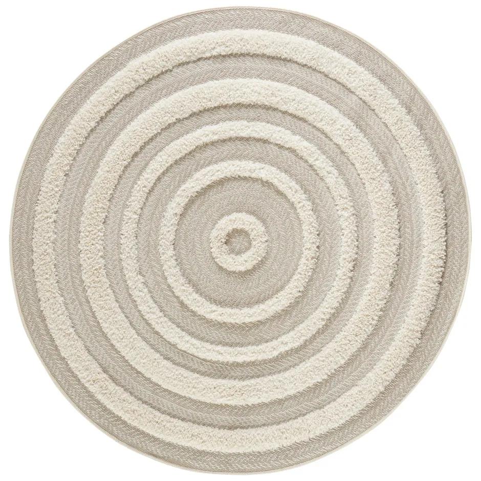 Handira Circle krémszínű szőnyeg, ⌀ 160 cm - Mint Rugs