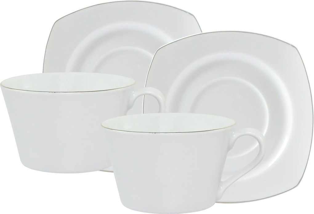 Csésze Festa Italia Bianca porcelán 220 ml 2 db