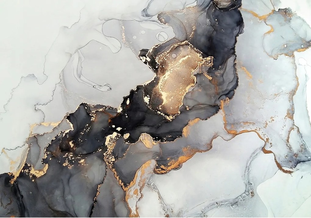 Dekoria Black&amp;Gold Abstraction vászonkép