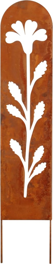 Kerti fém kerítés palánk szegély 90 cm gyep virágágyás