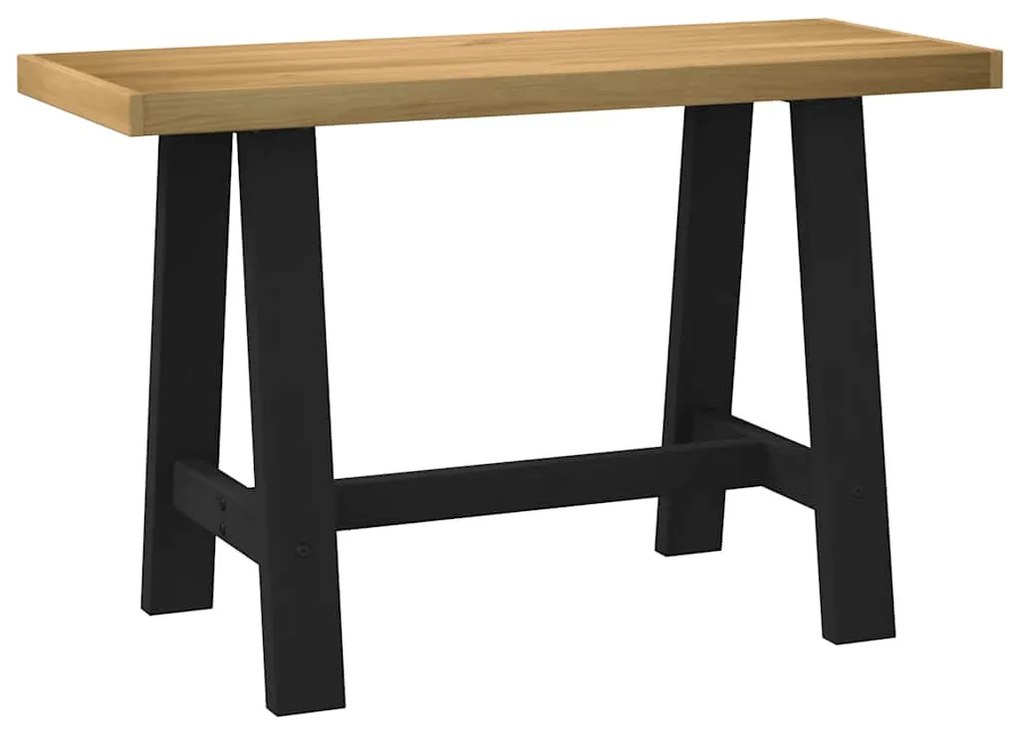 íróasztal NOAIN A alakú lábak 120x50x75 cm tömör fa fenyőfa