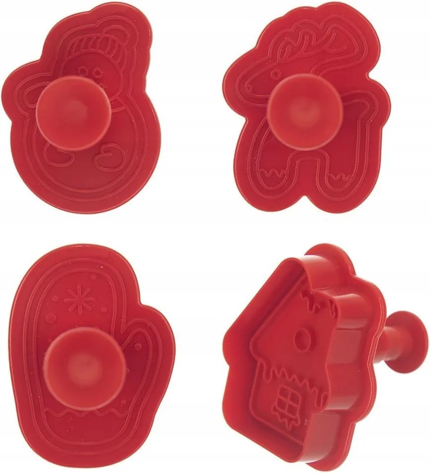 4x Karácsonyi lyukasztók Mézeskalács keksz formák