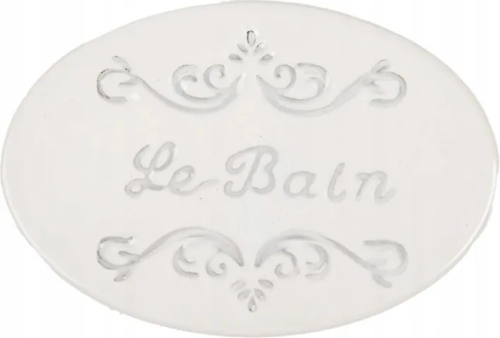 Le Bain domborműves kerámia szappantartó 13x9x3 cm 42x38x58
