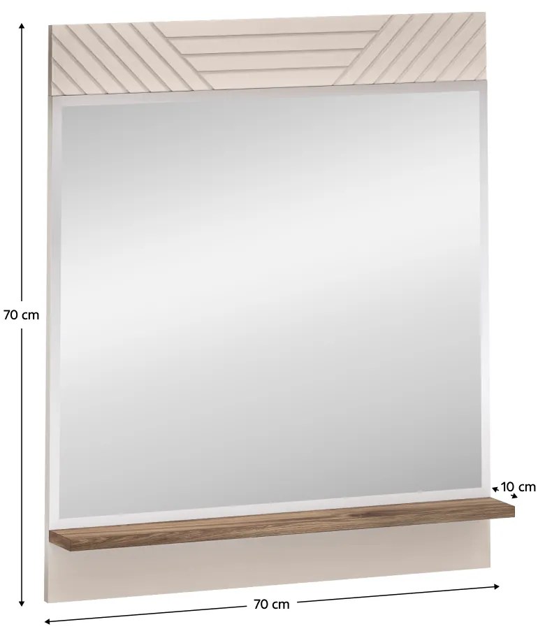 EYCO 70 tükör, kasmír/castello tölgy