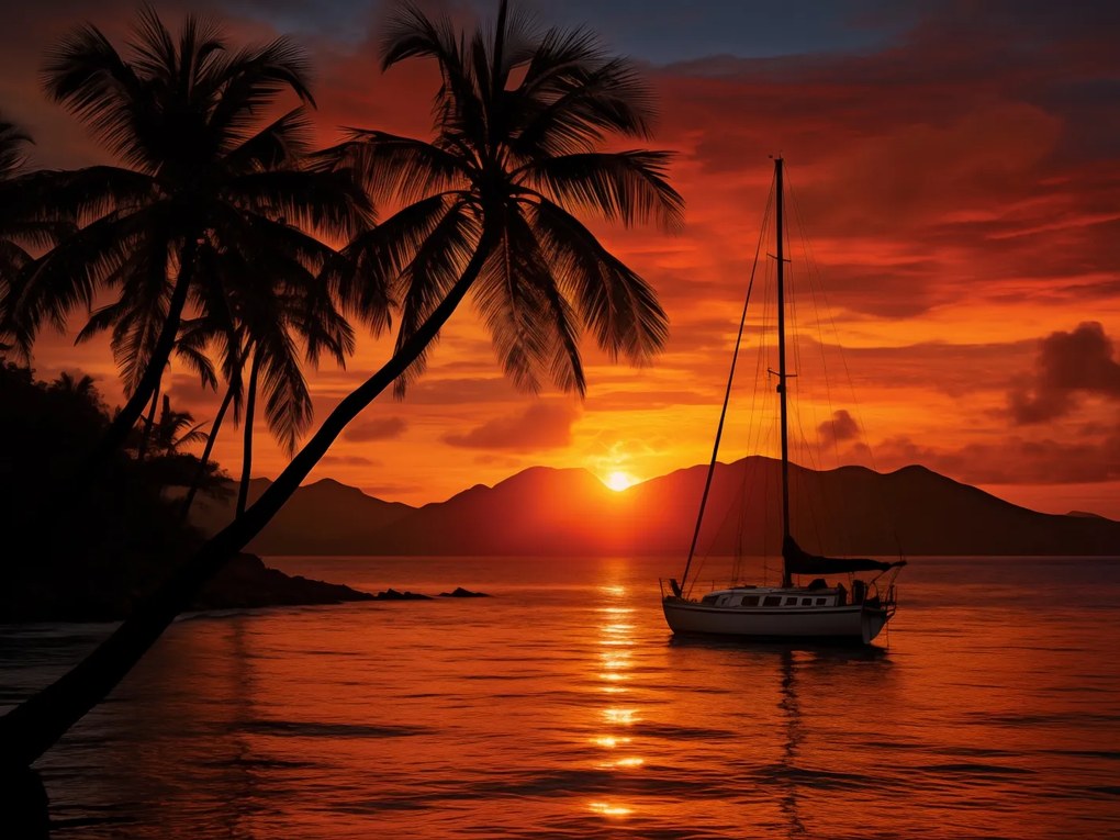 Poszter 100x75cm Trópusi Nyugat