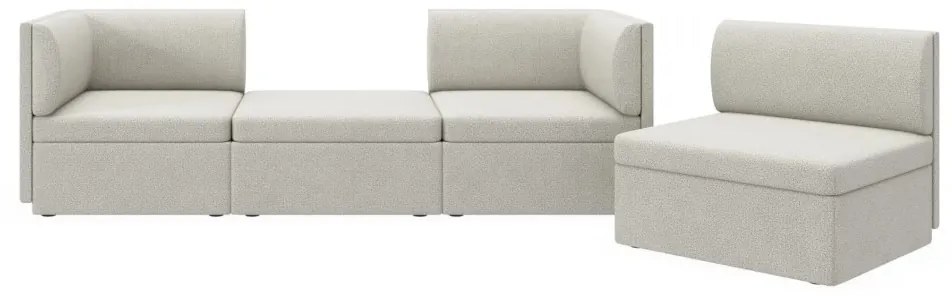 Harriet 3 személyes kanapé puffal