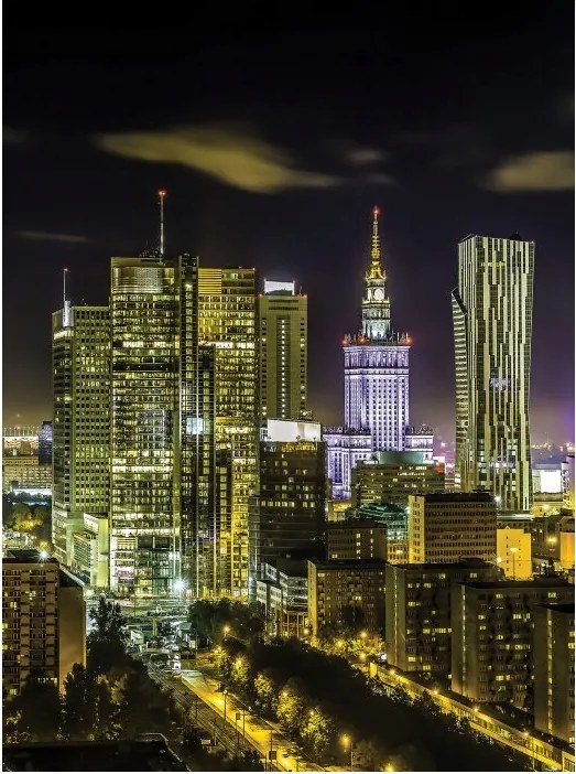 Fotótapéta Éjszakai városkép urban vinyl 184x254 +ragasztó
