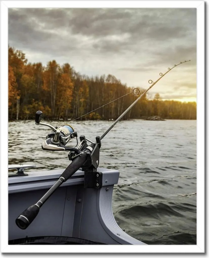 Poszterek keretben 40x50 Horgászat a csónakból Halak