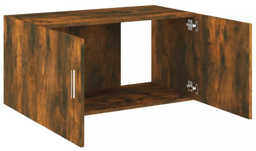 füstös tölgy színű szerelt fa faliszekrény 80 x 39 x 40 cm
