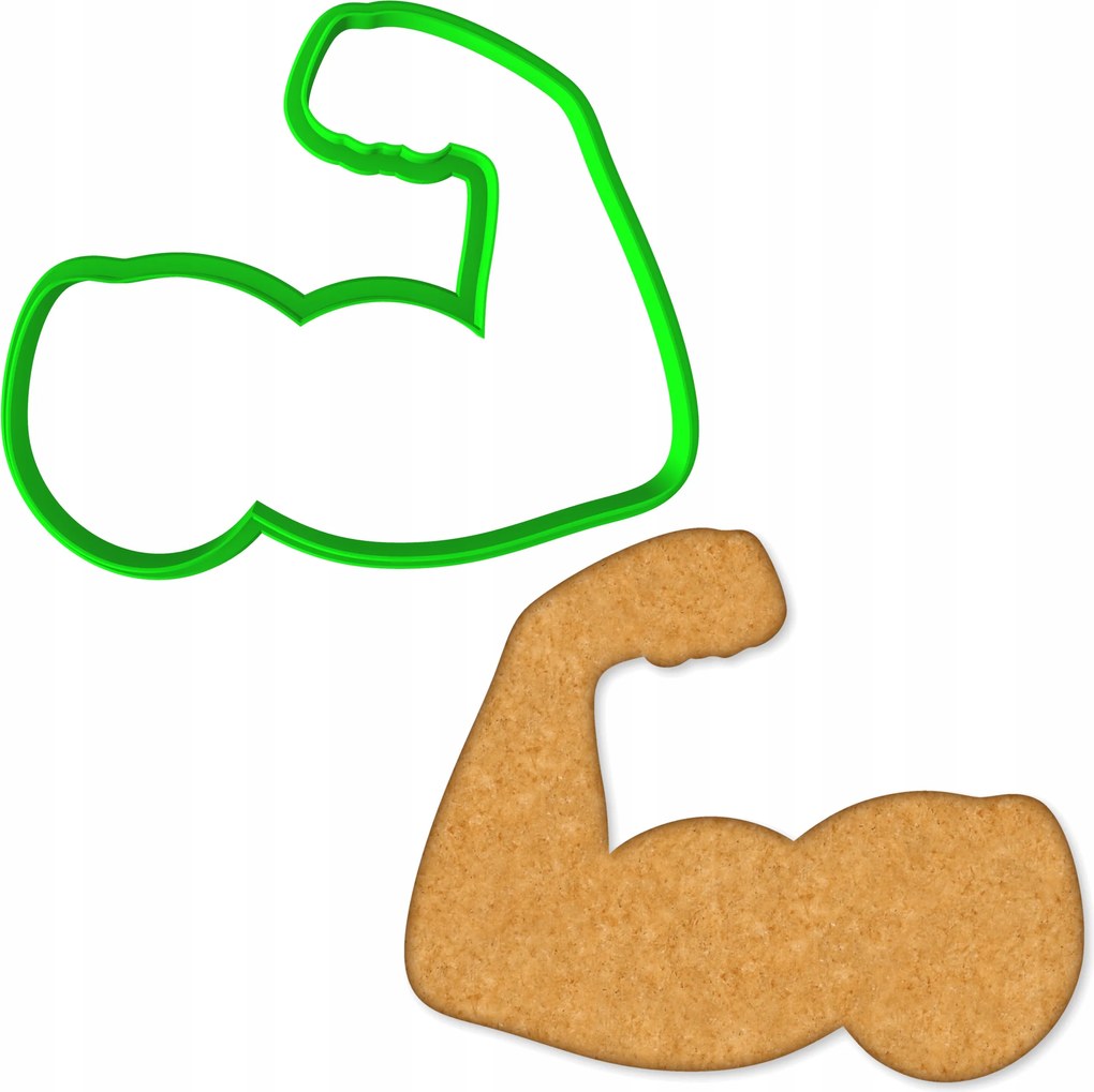 Mézeskalács lyukasztó Sport Edzőterem Izom Bicepsz 10cm