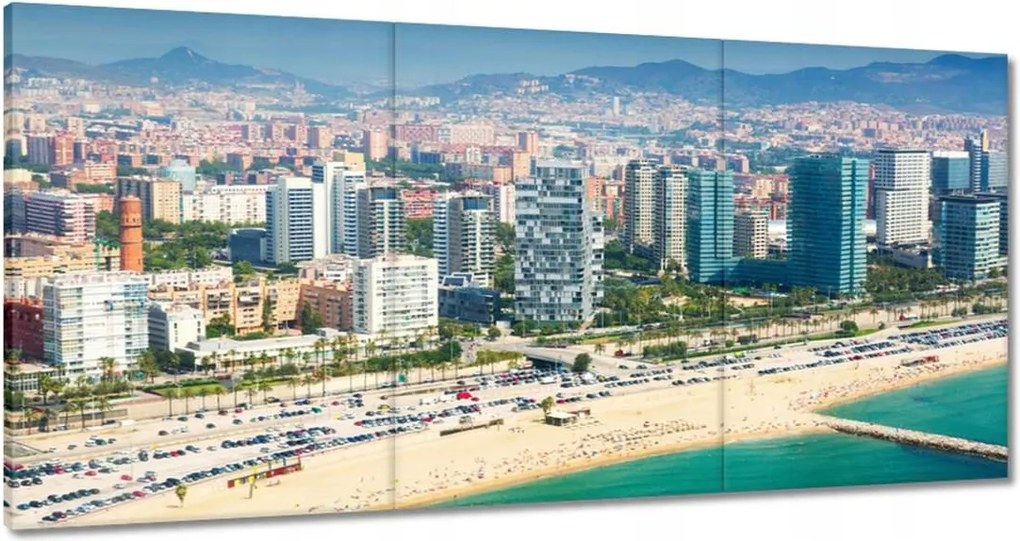 Festmények 120x60 Barcelona Panoráma