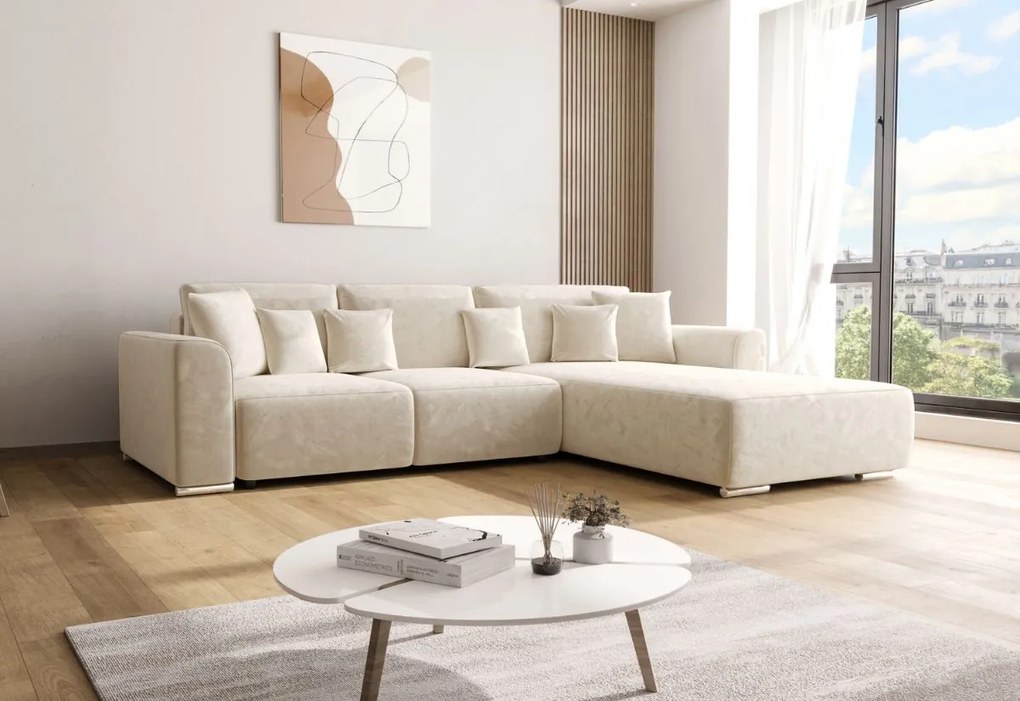 GUSTAV ágyazható sarok ülőgarnitúra, 293x87x195, monolith 02