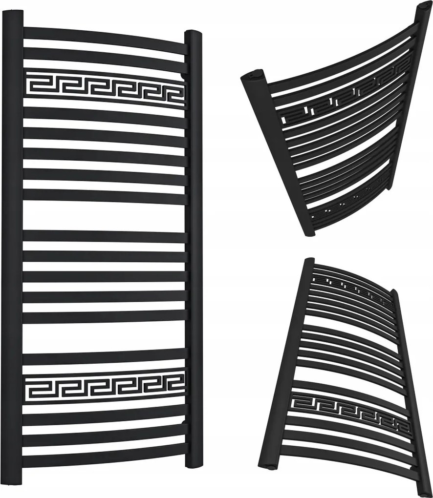 Greek 500/570 Fürdőszobái Radiátor, Matt Fekete