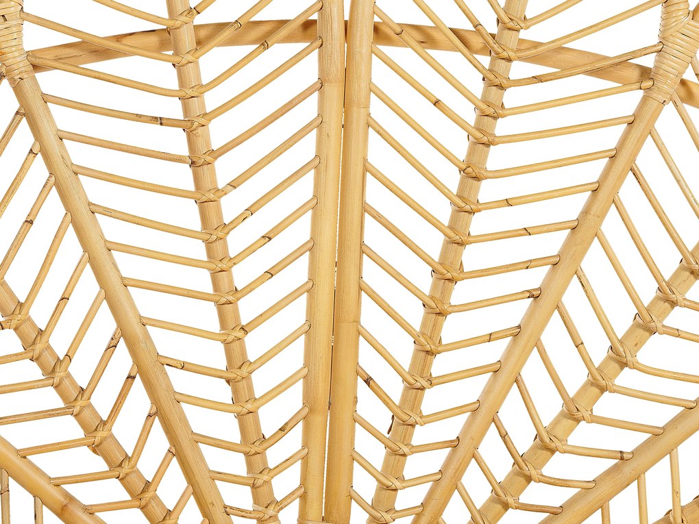 Világosbarna rattan franciaágy 140 x 200 cm FLORENTINE Beliani