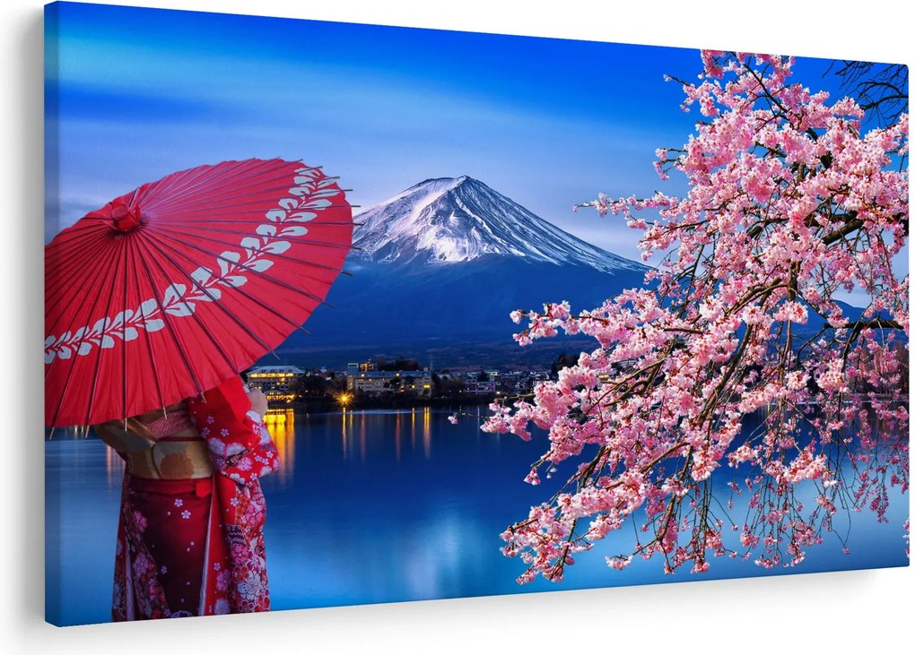 Kép - Kilátás a csúcsra, Japán (90x60 cm)