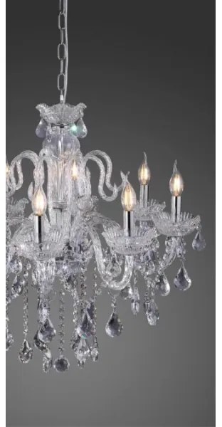 Paul Neuhaus 3081-00 - Kristálycsillár láncon GRACIA 8xE14/40W/230V