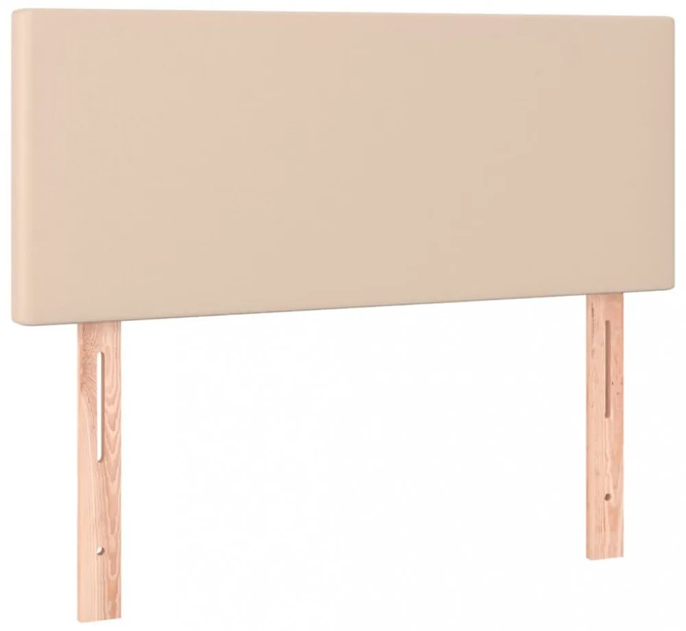 cappuccino színű műbőr LED-es fejtámla 100 x 5 x 78/88 cm