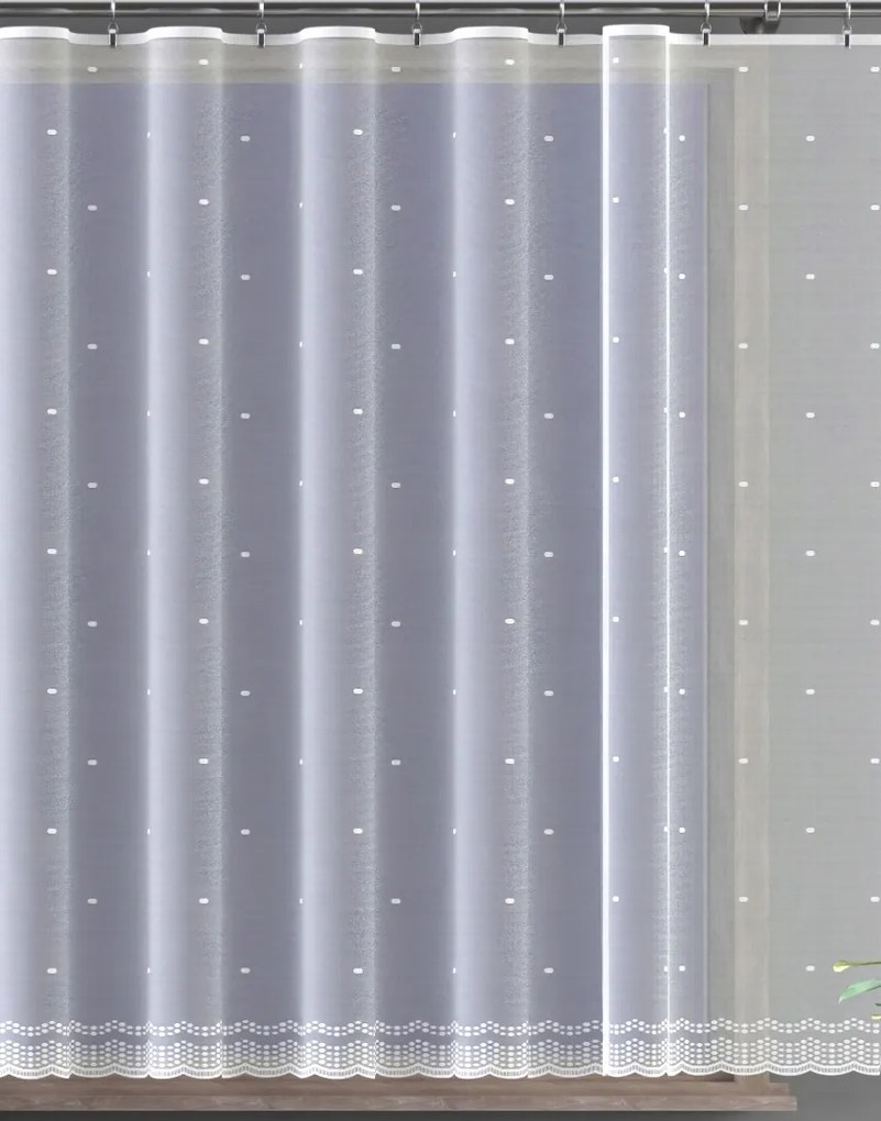 Mg Függöny 628/124 Fehér 250x120cm Kész Szalaggal M